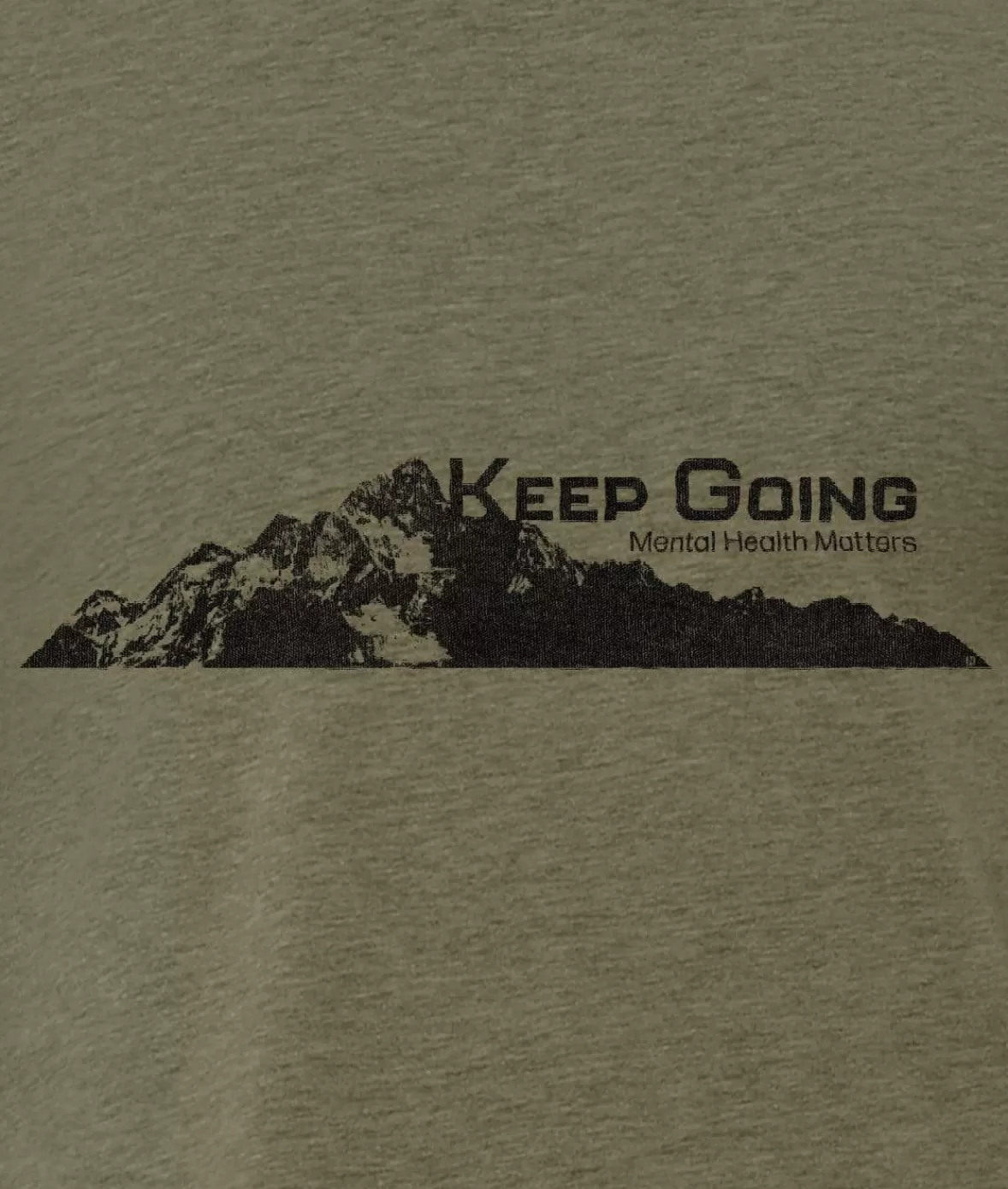 Ridiculously Soft Crew Neck Graphic T-Shirt | Keep Going Mountain View | Nayked Apparel New