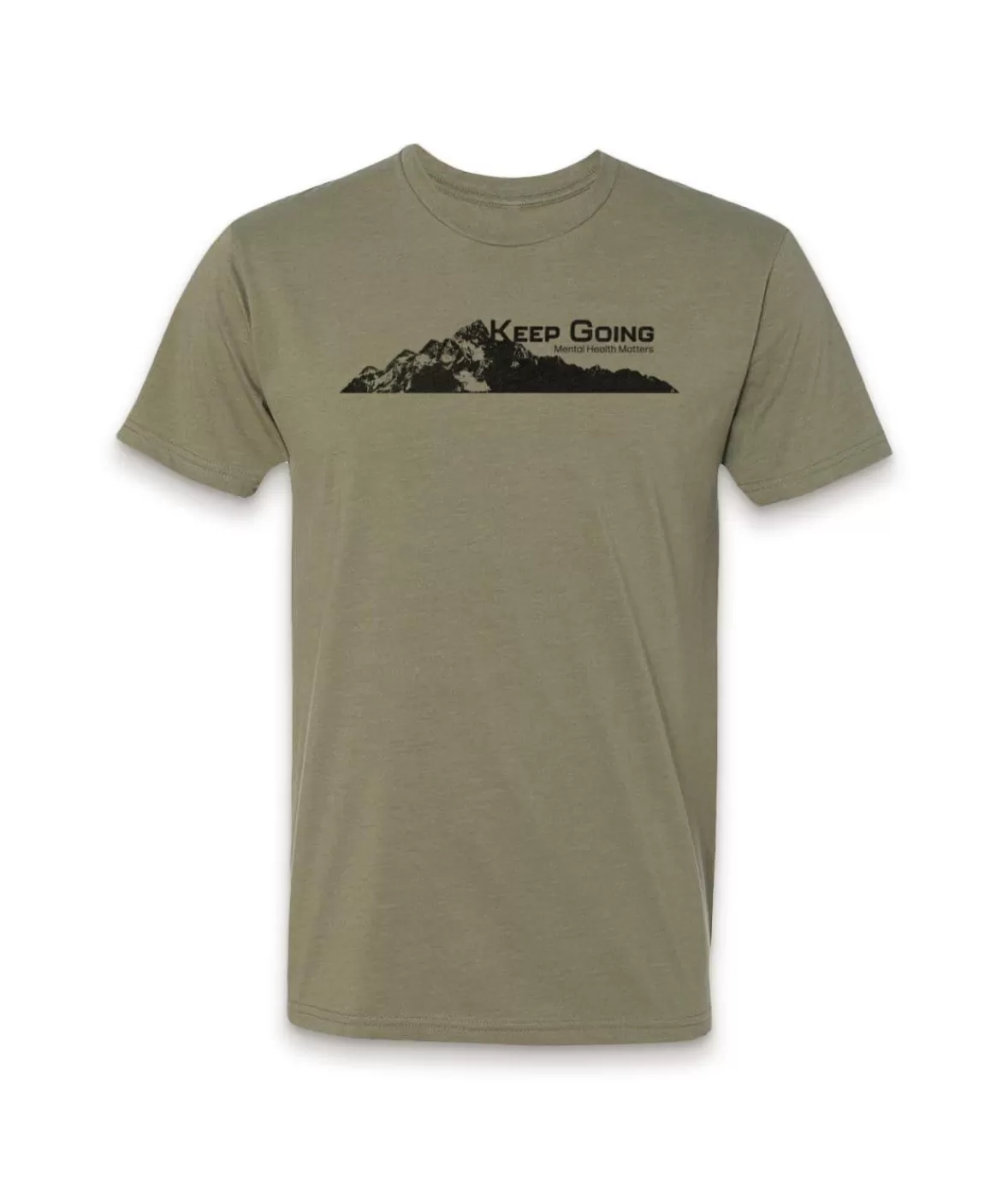 Ridiculously Soft Crew Neck Graphic T-Shirt | Keep Going Mountain View | Nayked Apparel New