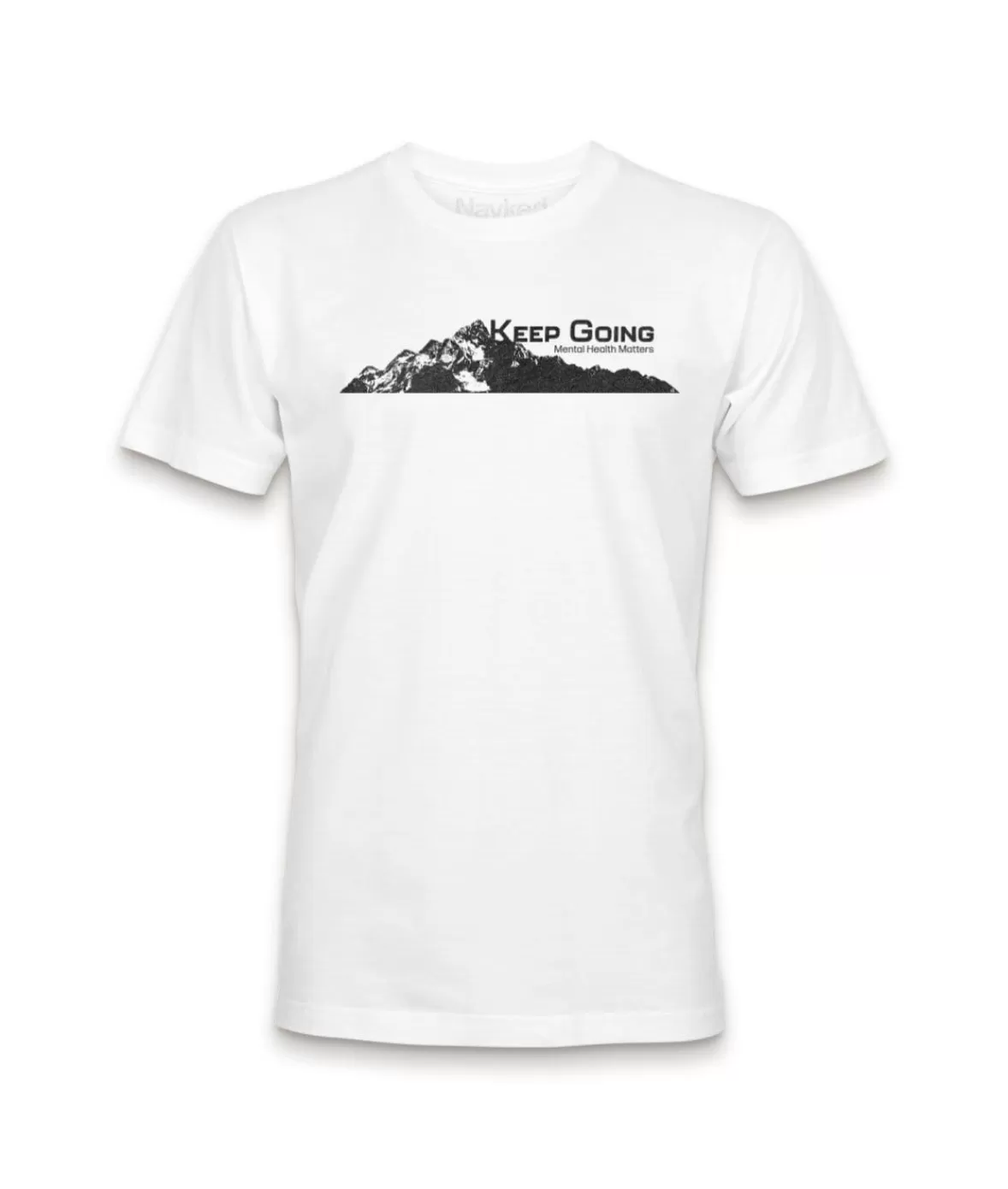 Ridiculously Soft Crew Neck Graphic T-Shirt | Keep Going Mountain View | Nayked Apparel New
