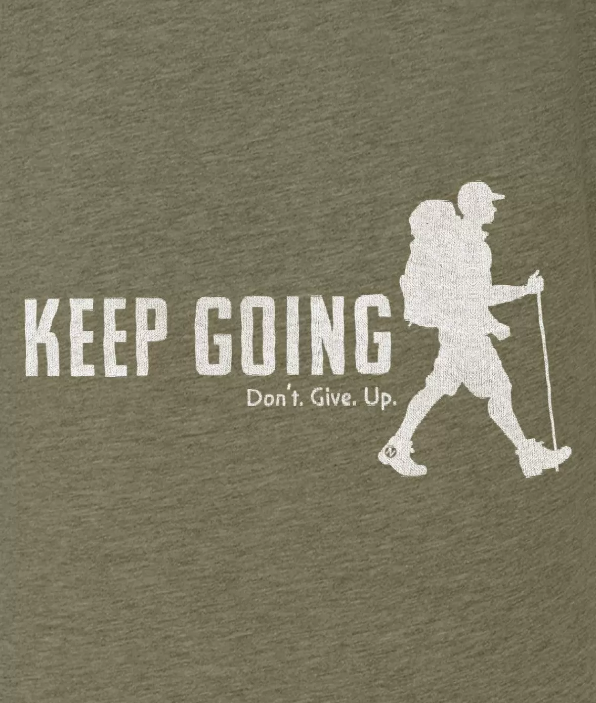Ridiculously Soft Crew Neck Graphic T-Shirt | Keep Going With Hiker | Nayked Apparel Outlet