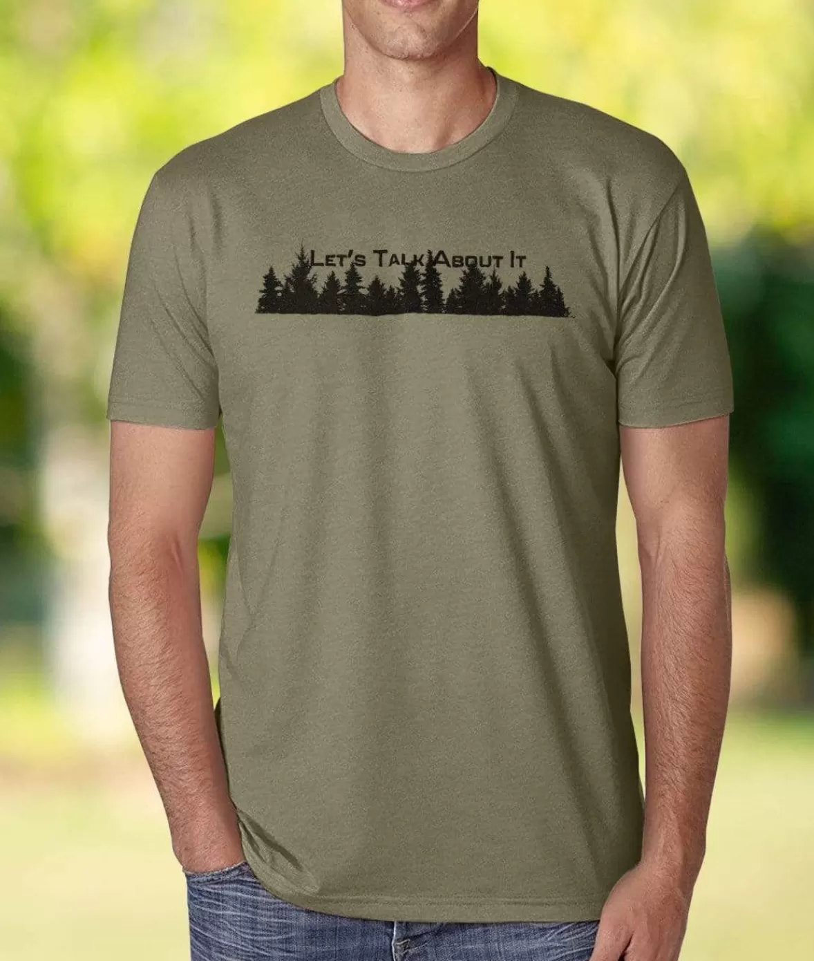 Ridiculously Soft Crew Neck Graphic T-Shirt | Let'S Talk About It | Nayked Apparel Best Sale