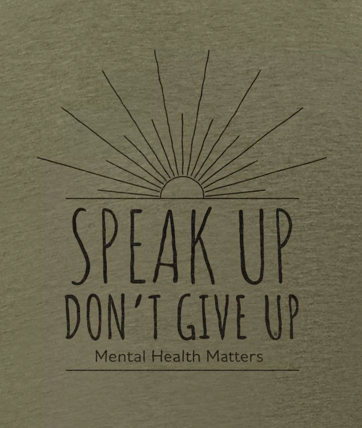 Ridiculously Soft Crew Neck Graphic T-Shirt | Speak Up Don'T Give Up Front Graphic | Nayked Apparel Fashion