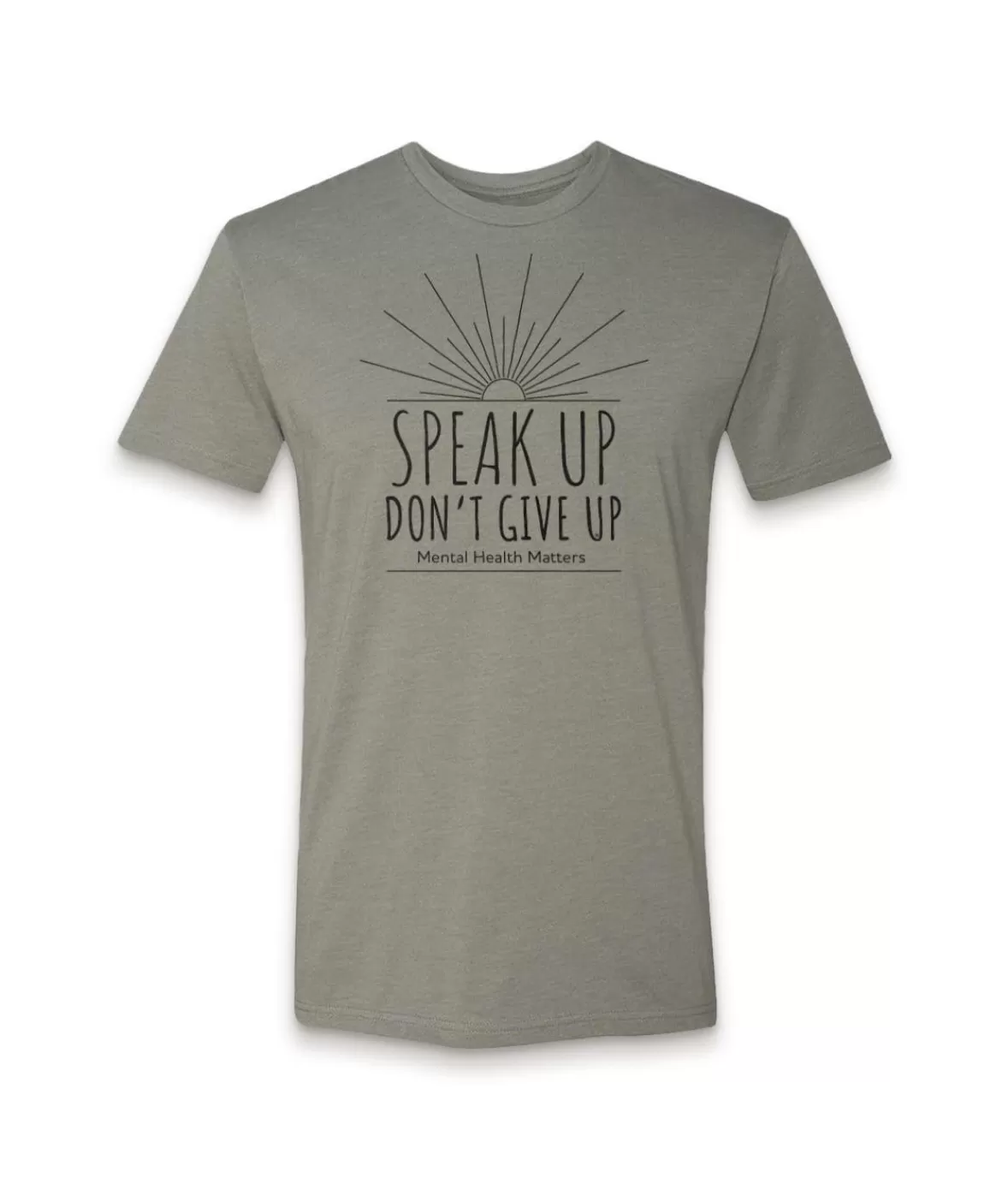 Ridiculously Soft Crew Neck Graphic T-Shirt | Speak Up Don'T Give Up Front Graphic | Nayked Apparel Fashion