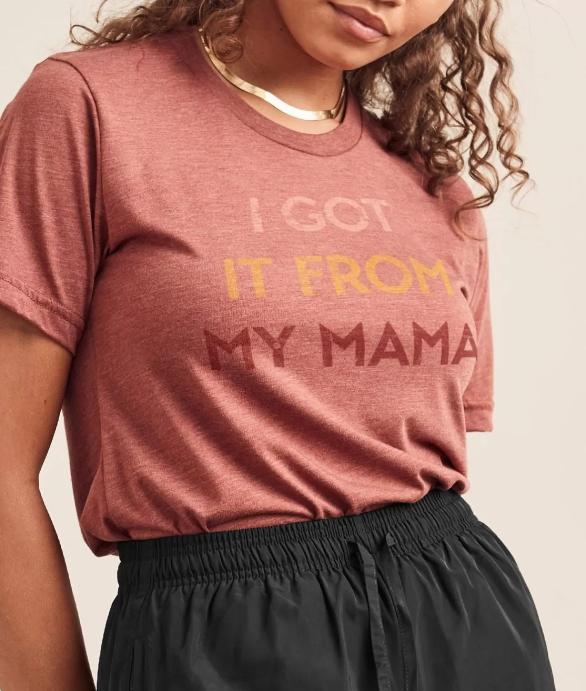 Ridiculously Soft Heather Sueded Graphic Tee | I Got It From My Mama | Nayked Apparel Best Sale