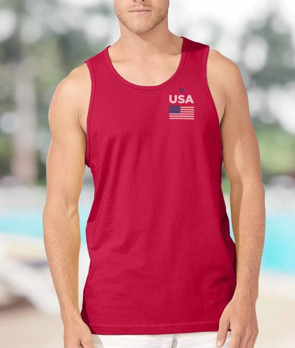 Ridiculously Soft Men'S Usa Graphic Tank | Nayked Apparel Discount