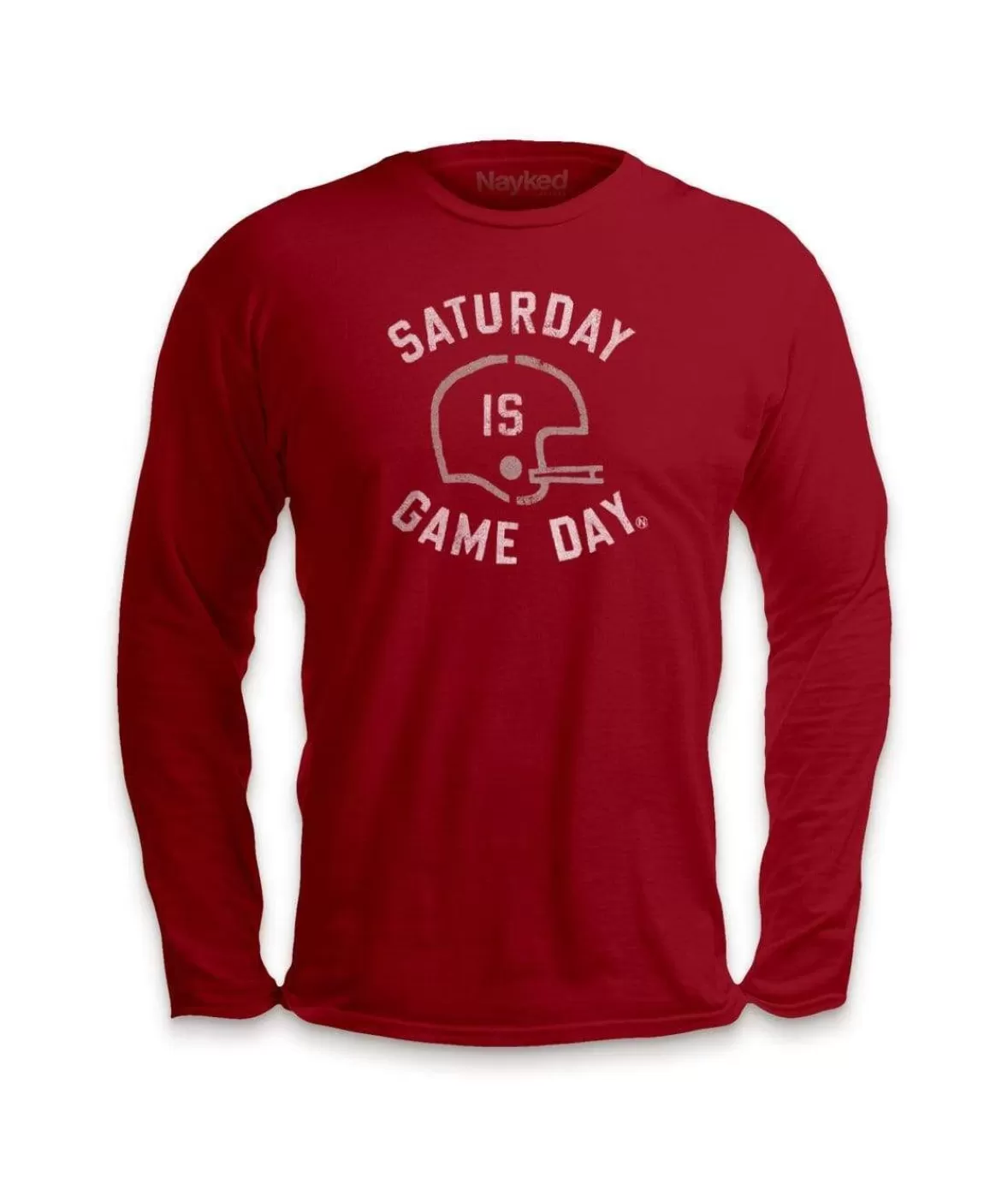 Ridiculously Soft Saturday Is Game Day Graphic Long Sleeve Crew Neck T-Shirt | Nayked Apparel Flash Sale