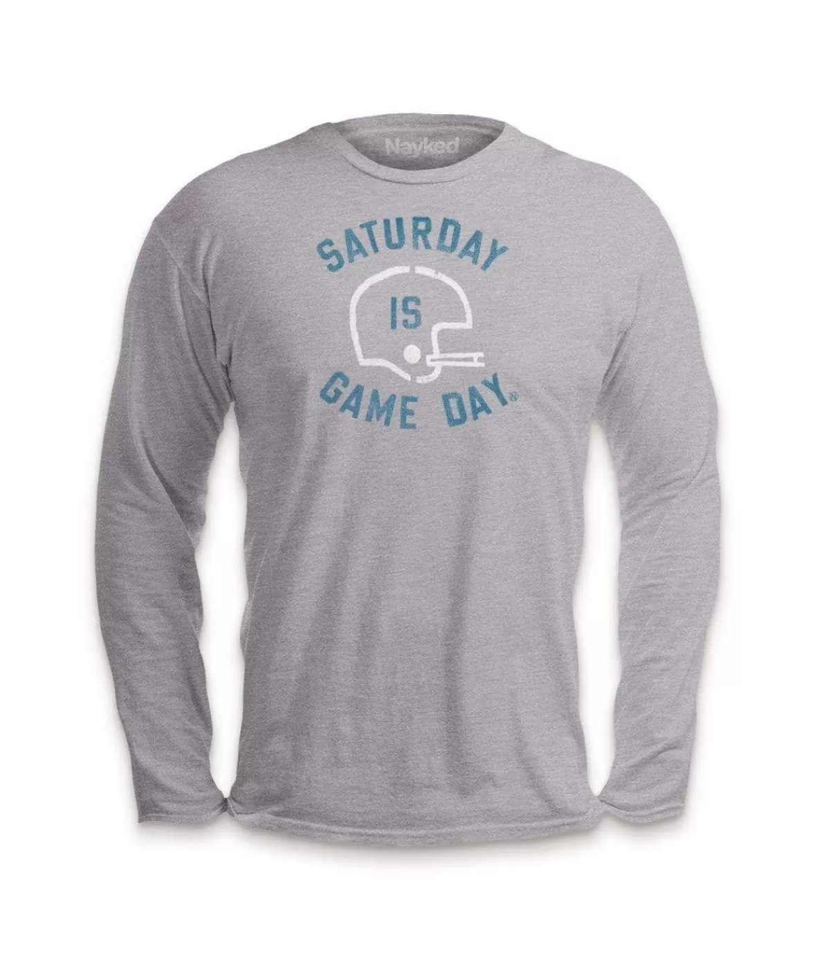 Ridiculously Soft Saturday Is Game Day Graphic Long Sleeve Crew Neck T-Shirt | Nayked Apparel Flash Sale
