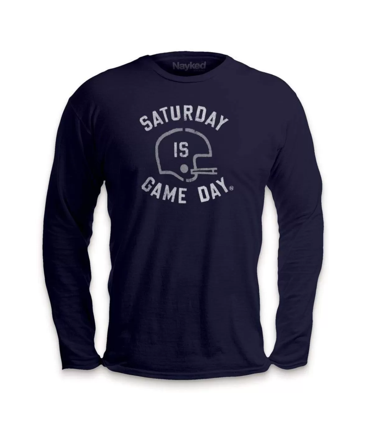 Ridiculously Soft Saturday Is Game Day Graphic Long Sleeve Crew Neck T-Shirt | Nayked Apparel Flash Sale