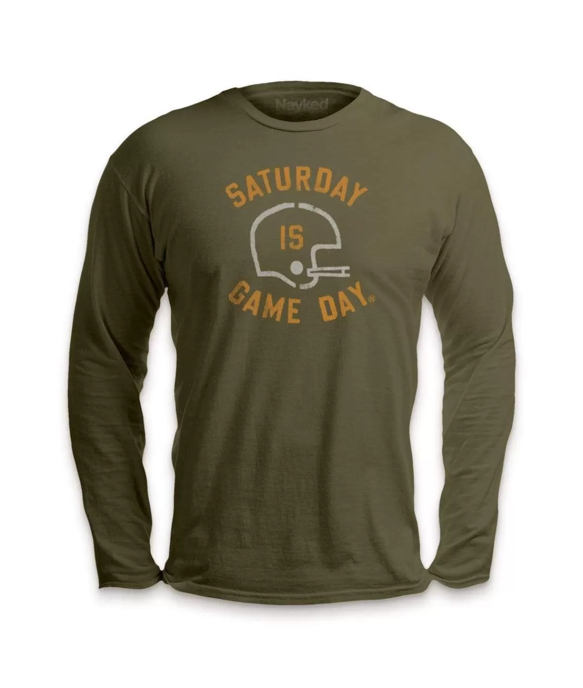 Ridiculously Soft Saturday Is Game Day Graphic Long Sleeve Crew Neck T-Shirt | Nayked Apparel Flash Sale
