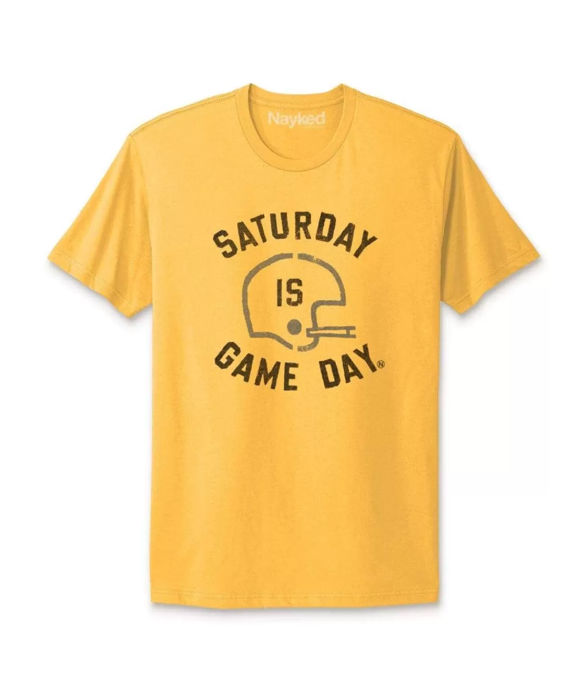 Ridiculously Soft Saturday Is Game Day Graphic Short Sleeve Crew Neck T-Shirt | Nayked Apparel Clearance