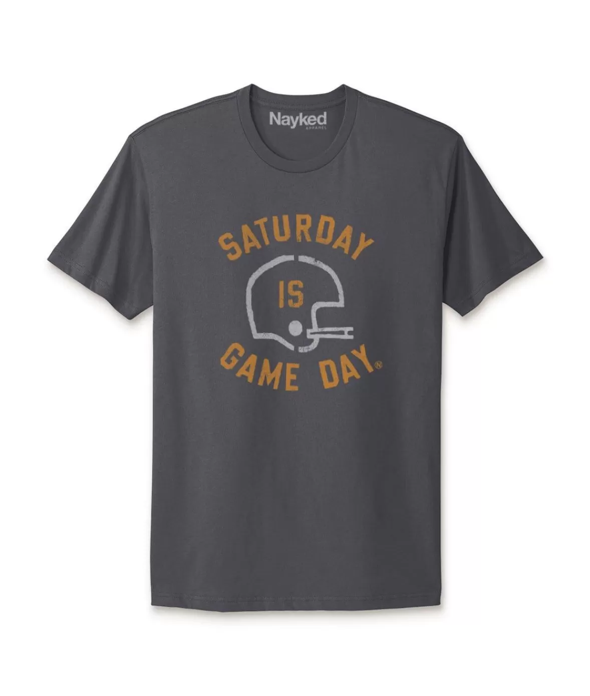 Ridiculously Soft Saturday Is Game Day Graphic Short Sleeve Crew Neck T-Shirt | Nayked Apparel Clearance