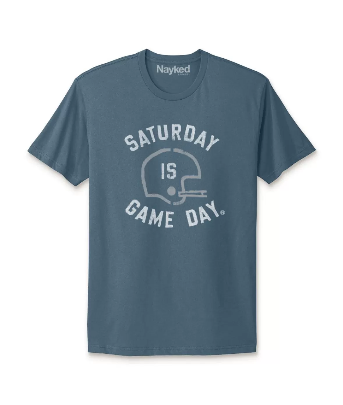 Ridiculously Soft Saturday Is Game Day Graphic Short Sleeve Crew Neck T-Shirt | Nayked Apparel Clearance