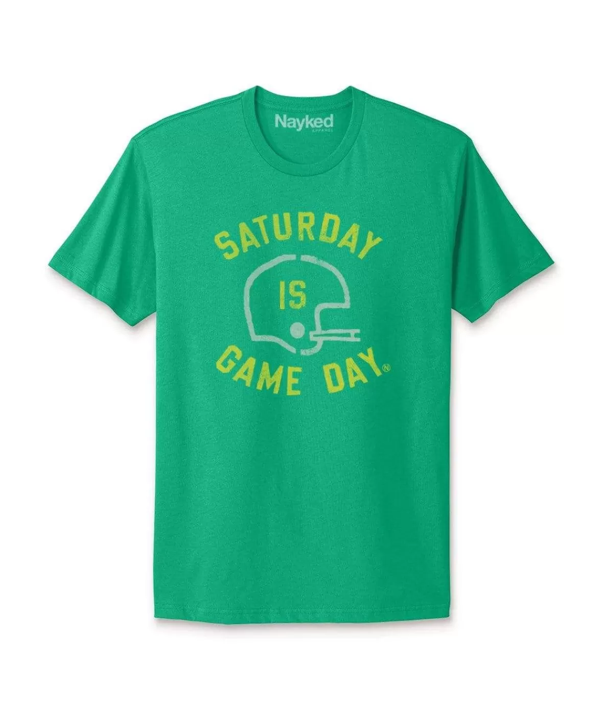 Ridiculously Soft Saturday Is Game Day Graphic Short Sleeve Crew Neck T-Shirt | Nayked Apparel Clearance