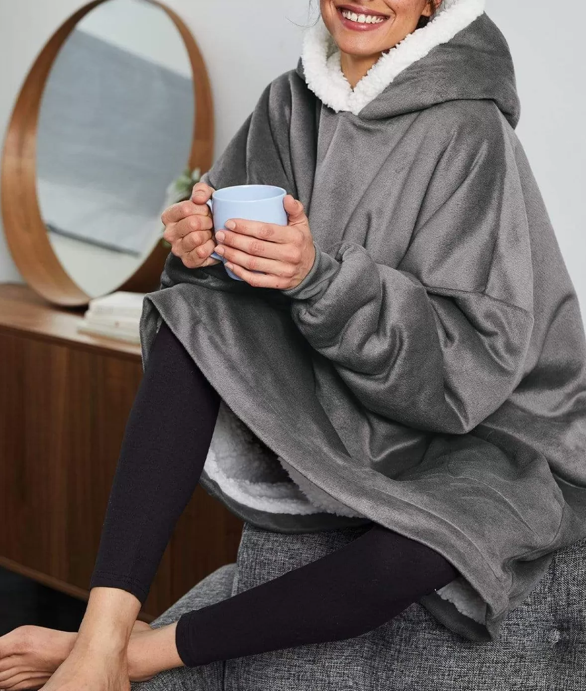 Ridiculously Soft Wearable Hooded Blanket | Nayked Apparel Clearance