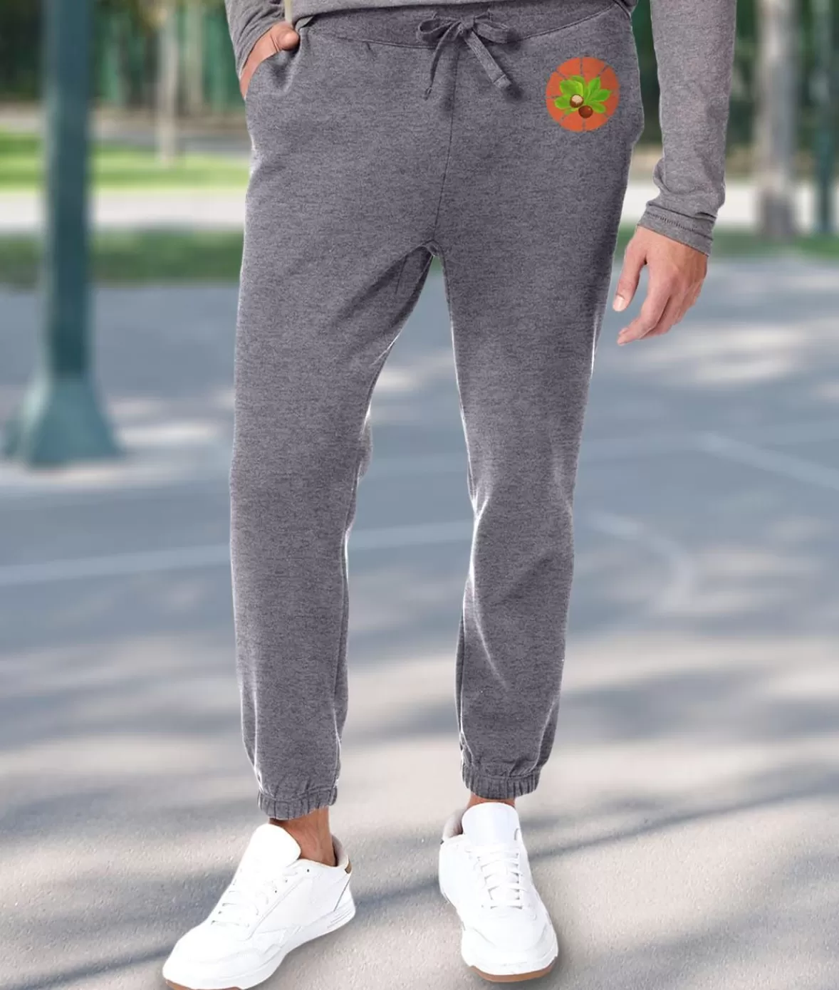 Soft Eco Friendly Graphic Sweatpants | Ohio Players (Buckeye Leaf) | Nayked Apparel Discount