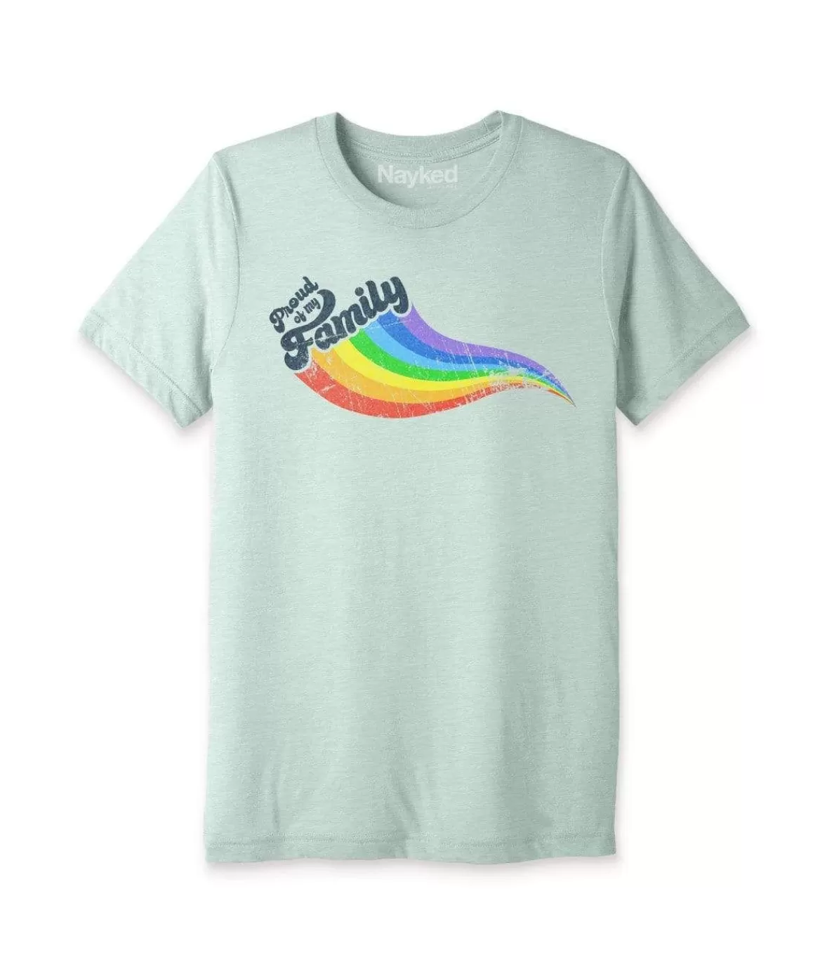 Unisex Ridiculously Soft Lightweight Graphic T-Shirt | Proud Of My Family | Nayked Apparel Sale