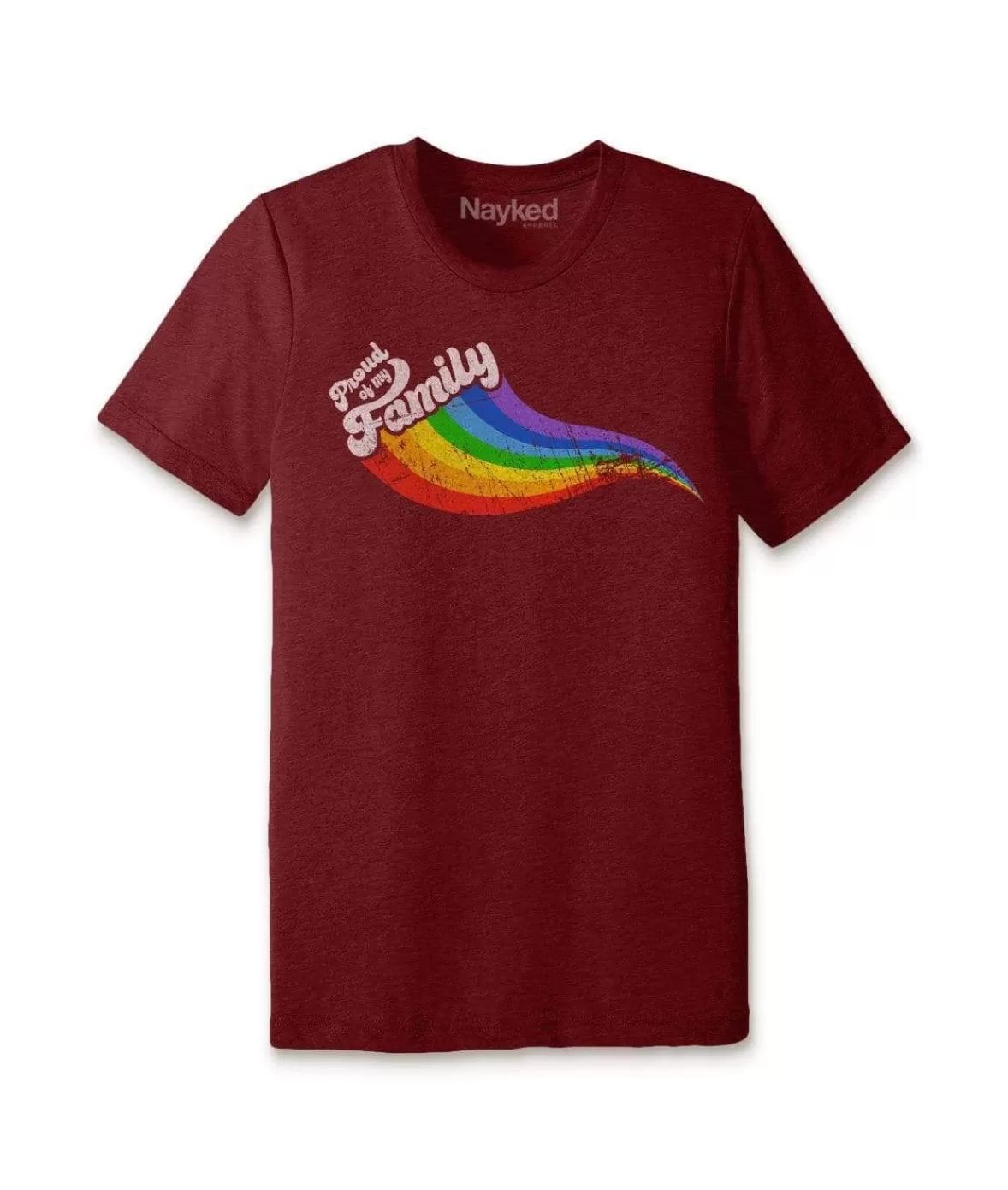 Unisex Ridiculously Soft Lightweight Graphic T-Shirt | Proud Of My Family | Nayked Apparel New