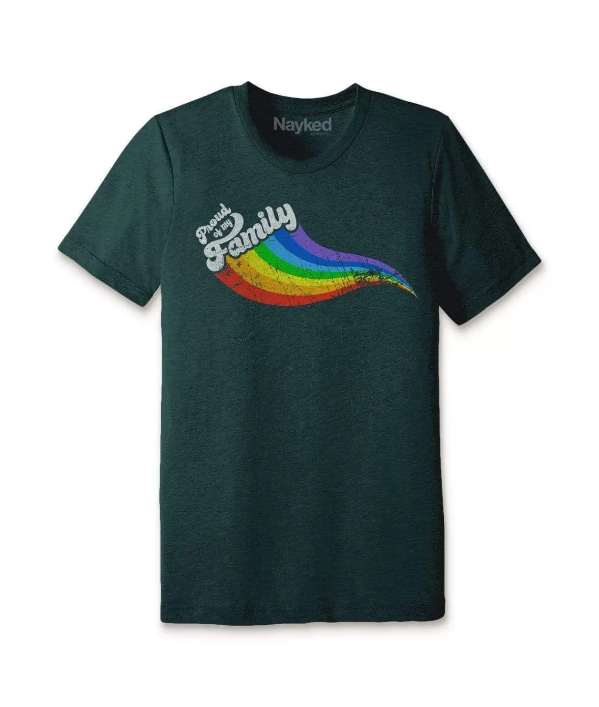Unisex Ridiculously Soft Lightweight Graphic T-Shirt | Proud Of My Family | Nayked Apparel Outlet