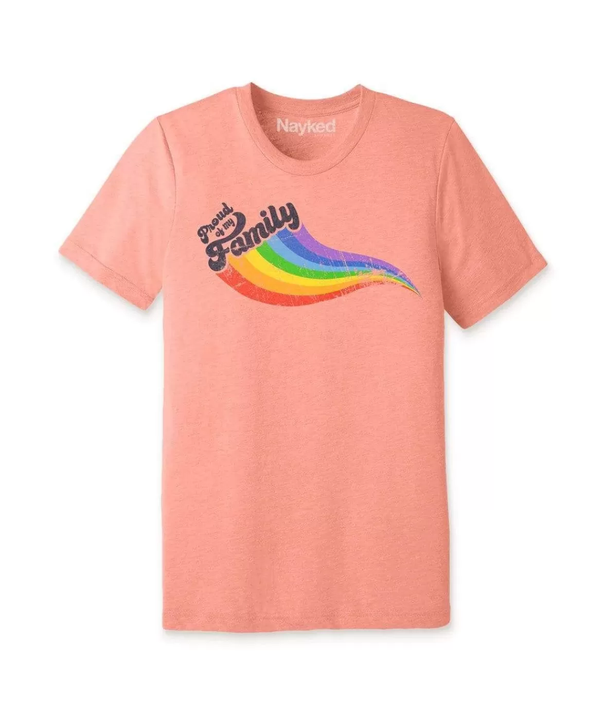 Unisex Ridiculously Soft Lightweight Graphic T-Shirt | Proud Of My Family | Nayked Apparel Sale