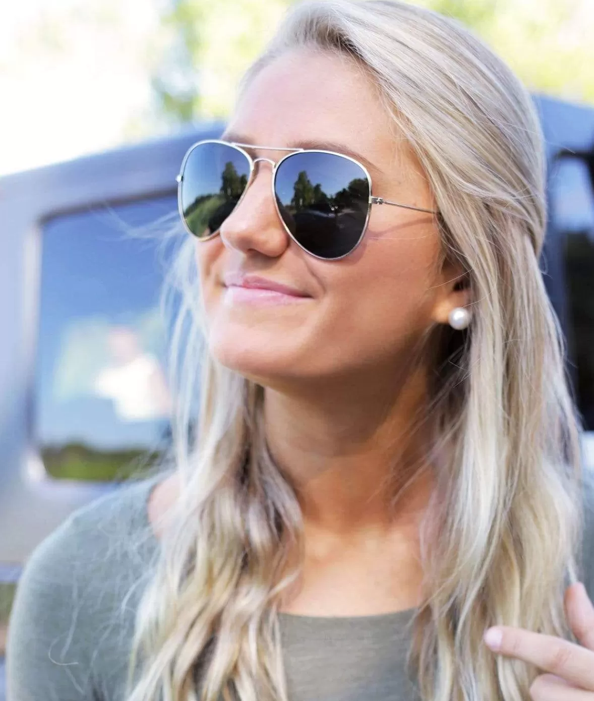 Women'S Aviator Polarized Sunglasses, Lifetime Guarantee | Nayked Apparel Online