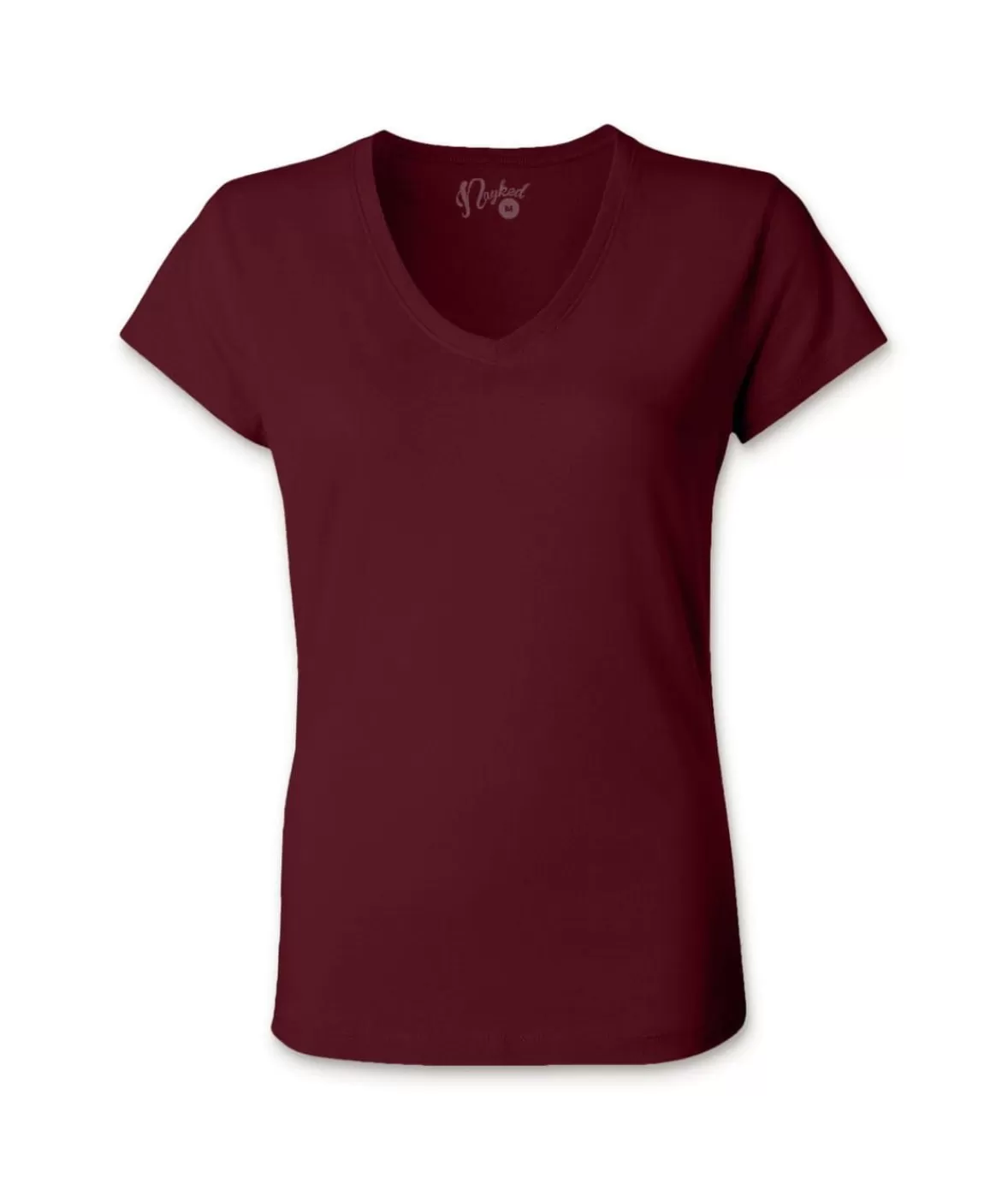 Women'S Ridiculously Soft 100% Cotton Fitted V-Neck T-Shirt | Nayked Apparel Online