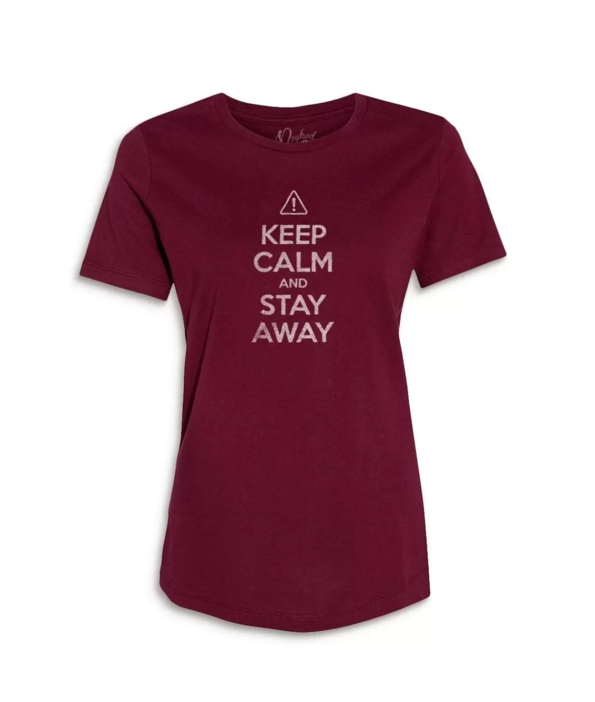 Women'S Ridiculously Soft 100% Cotton Graphic Tee | Keep Calm And Stay Away | Nayked Apparel Cheap