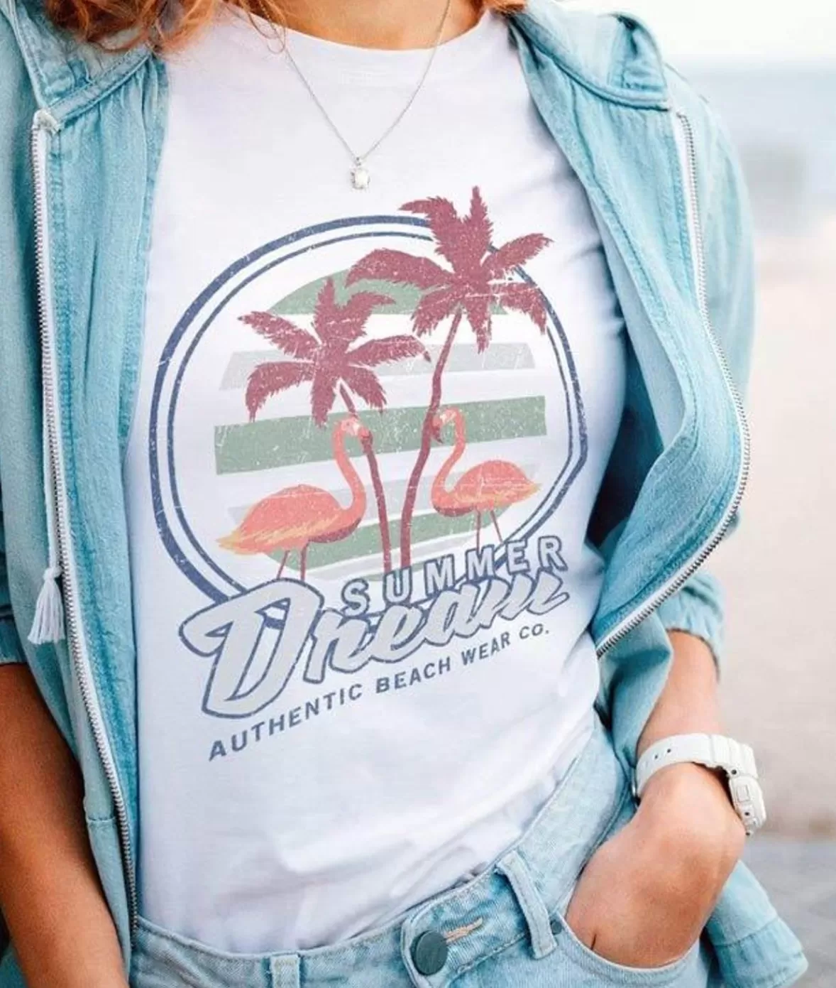 Women'S Ridiculously Soft 100% Cotton Graphic Tee | Summer Dream | Nayked Apparel Store