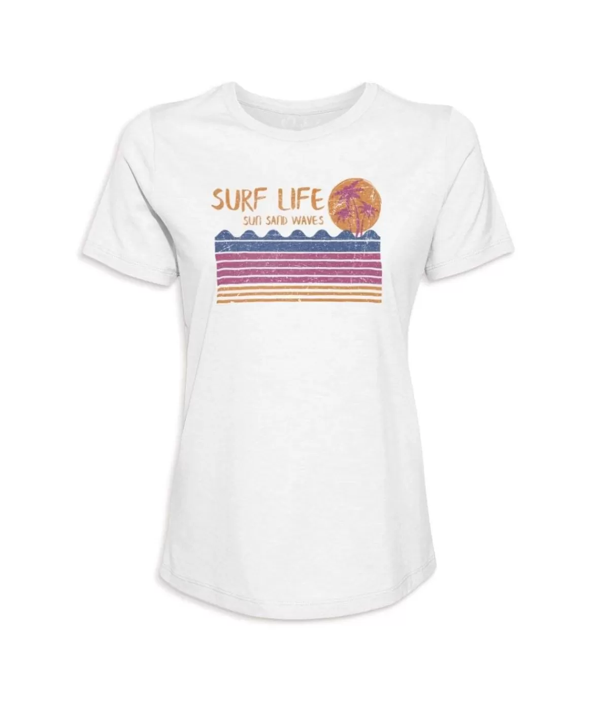 Women'S Ridiculously Soft 100% Cotton Graphic Tee | Surf Life | Nayked Apparel Cheap