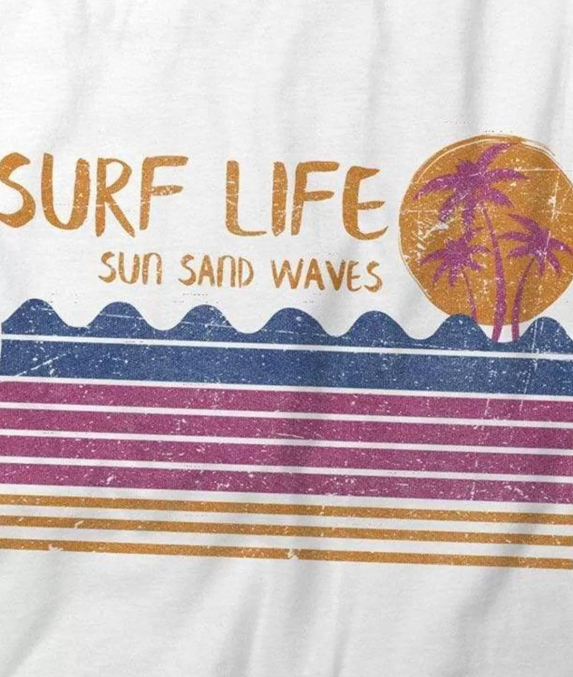 Women'S Ridiculously Soft 100% Cotton Graphic Tee | Surf Life | Nayked Apparel Discount