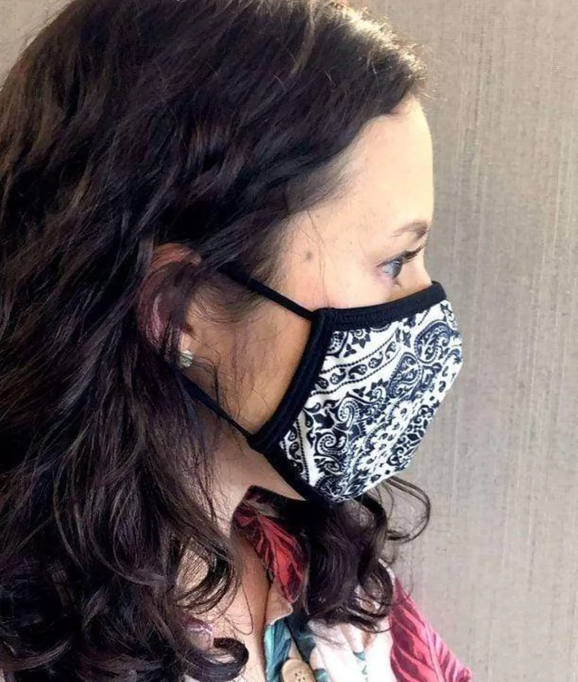 Women'S Ridiculously Soft Bandana Print 2-Layer Face Mask With Adjustable Ear Loops | Nayked Apparel Best