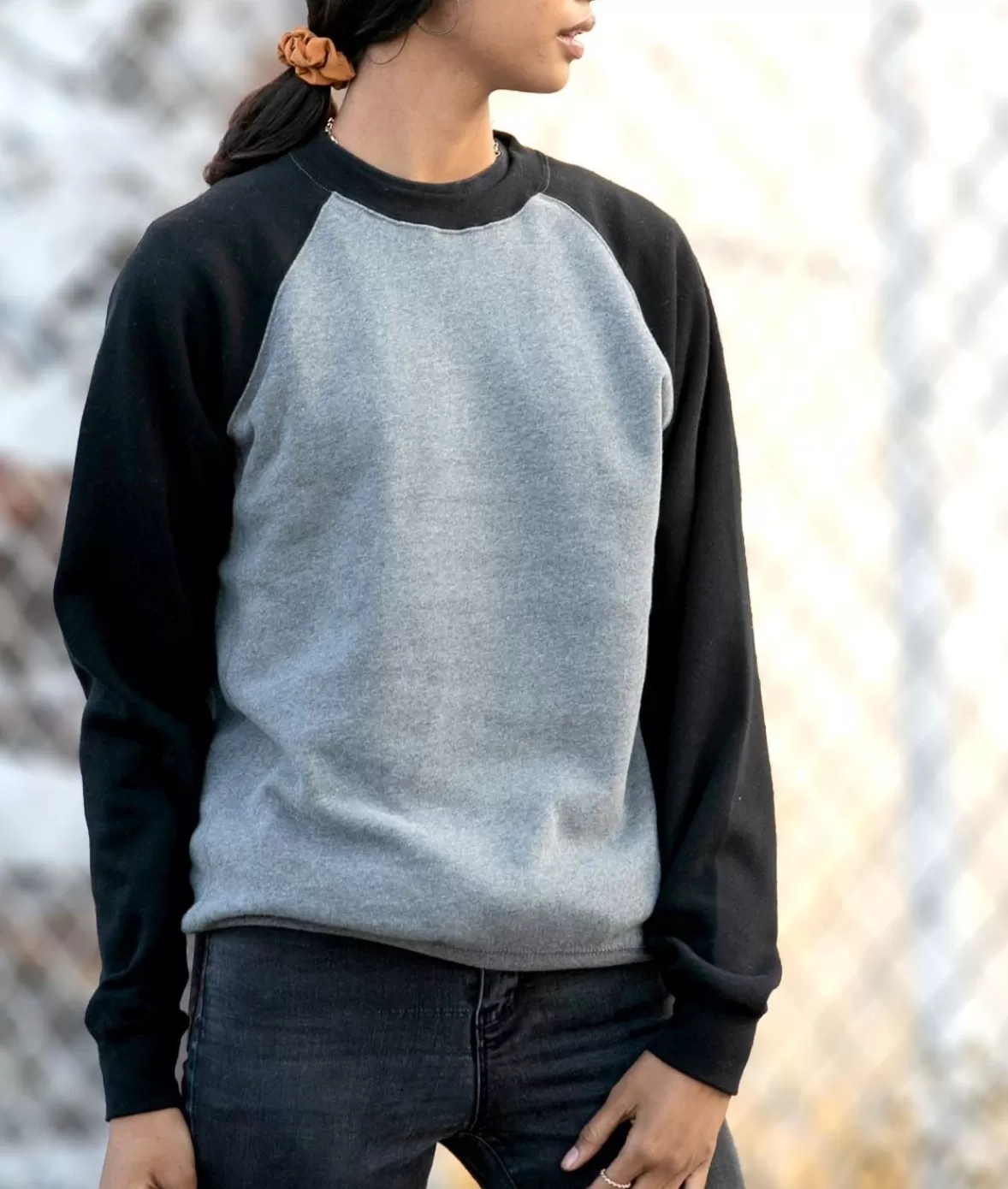 Women'S Ridiculously Soft Boyfriend Colorblocked Raglan Pullover | Nayked Apparel Shop