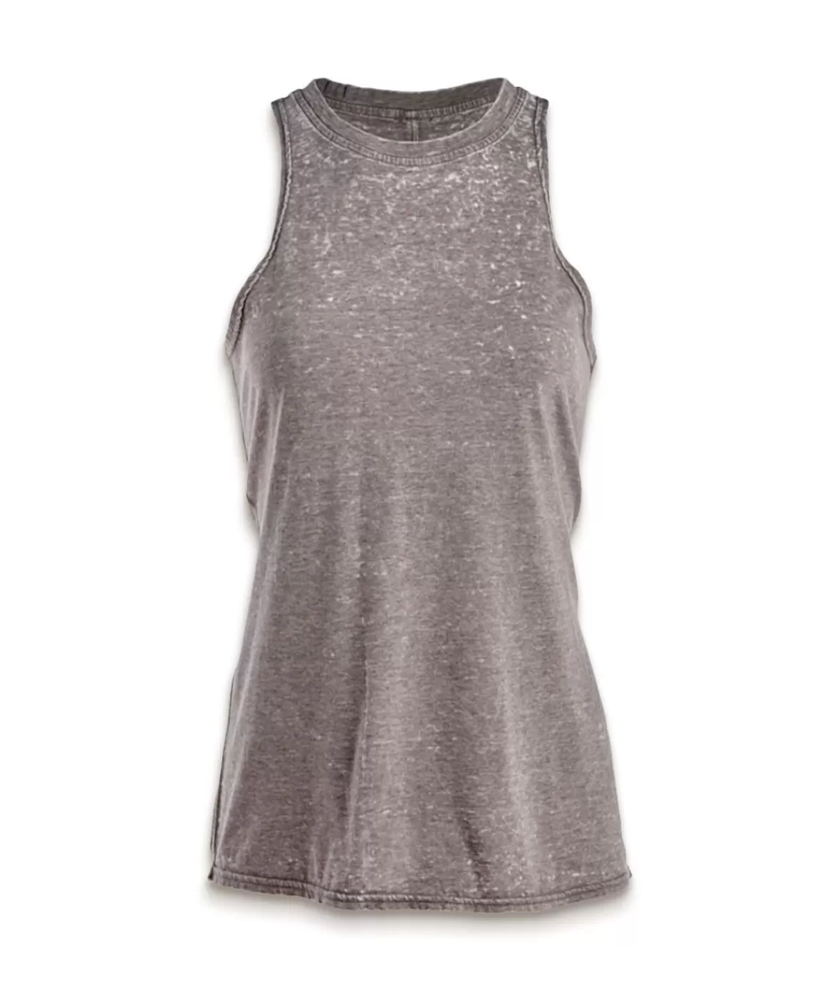 Women'S Ridiculously Soft Burnout High Neck Tank Top | Nayked Apparel Online