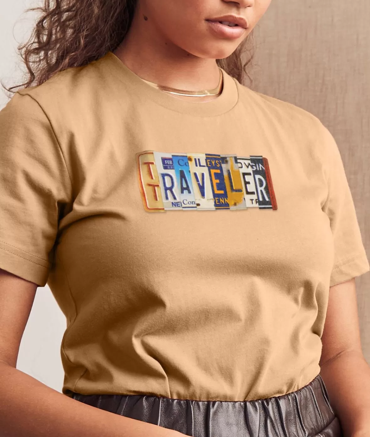 Women'S Ridiculously Soft Cotton Graphic Tee | Traveler | Nayked Apparel Store