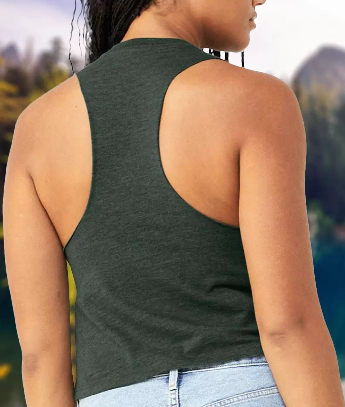 Women'S Ridiculously Soft Cropped Racerback Muscle Tank | Nayked Apparel Discount