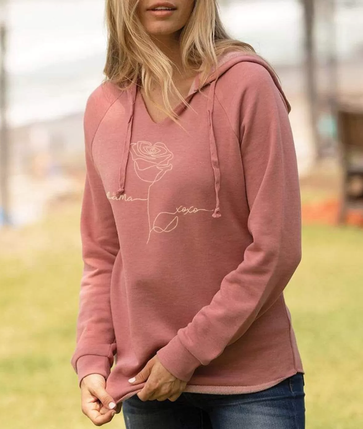 Women'S Ridiculously Soft Curved Hem Graphic Hoodie | Mama Xoxo | Nayked Apparel Hot