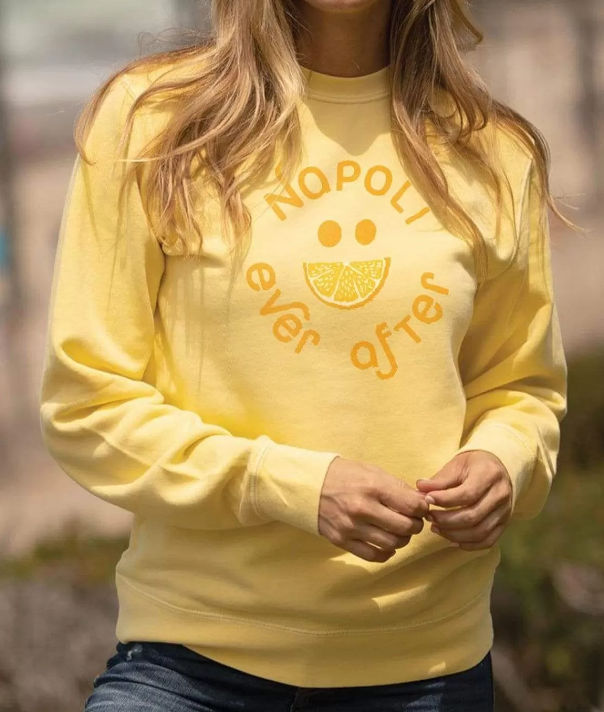 Women'S Ridiculously Soft Fleece Graphic Pullover Sweatshirt | Napoli Ever After | Nayked Apparel Store