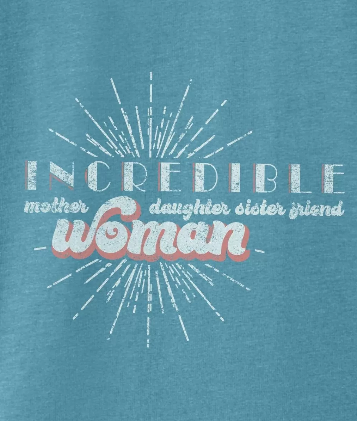 Women'S Ridiculously Soft Flowy Rolled Cuffs Graphic Muscle Tee | Incredible Woman | Nayked Apparel Discount