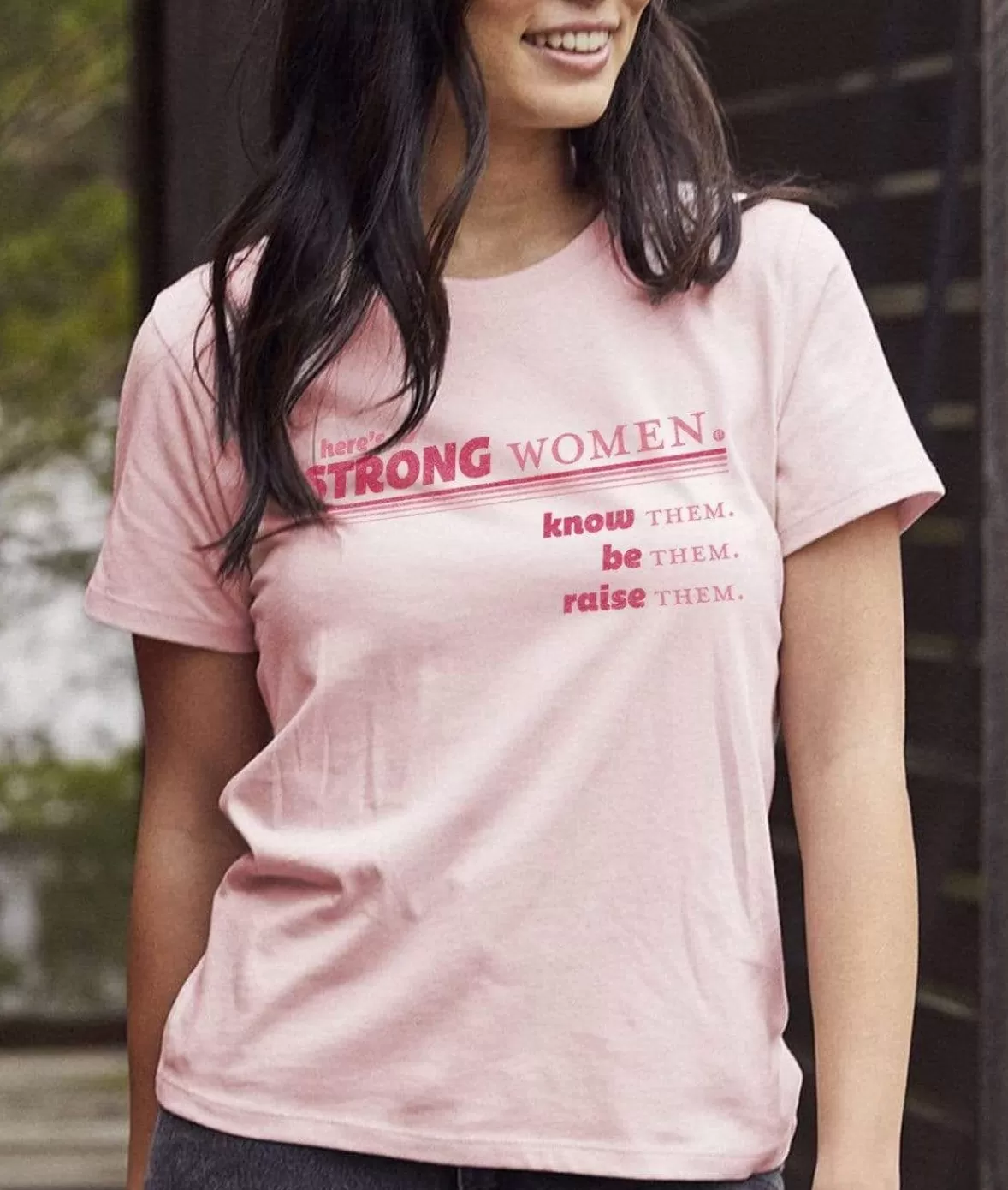 Women'S Ridiculously Soft Go-To Graphic Tee | Here'S To Strong Women | Nayked Apparel Best