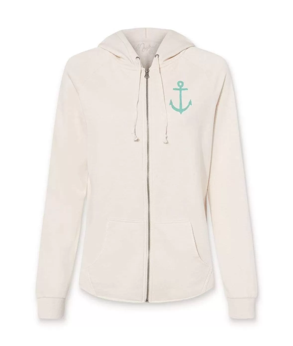 Women'S Ridiculously Soft Graphic California Wave Wash Full Zip Hoodie | Sc Anchor | Nayked Apparel Sale