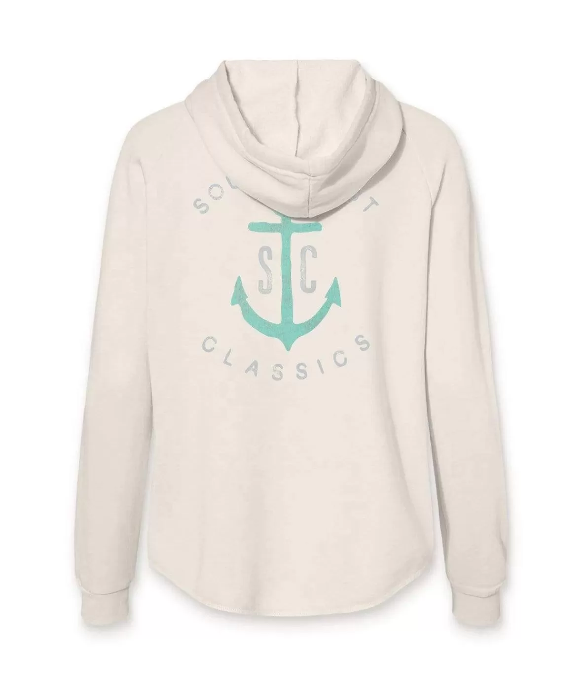 Women'S Ridiculously Soft Graphic California Wave Wash Full Zip Hoodie | Sc Anchor | Nayked Apparel Sale