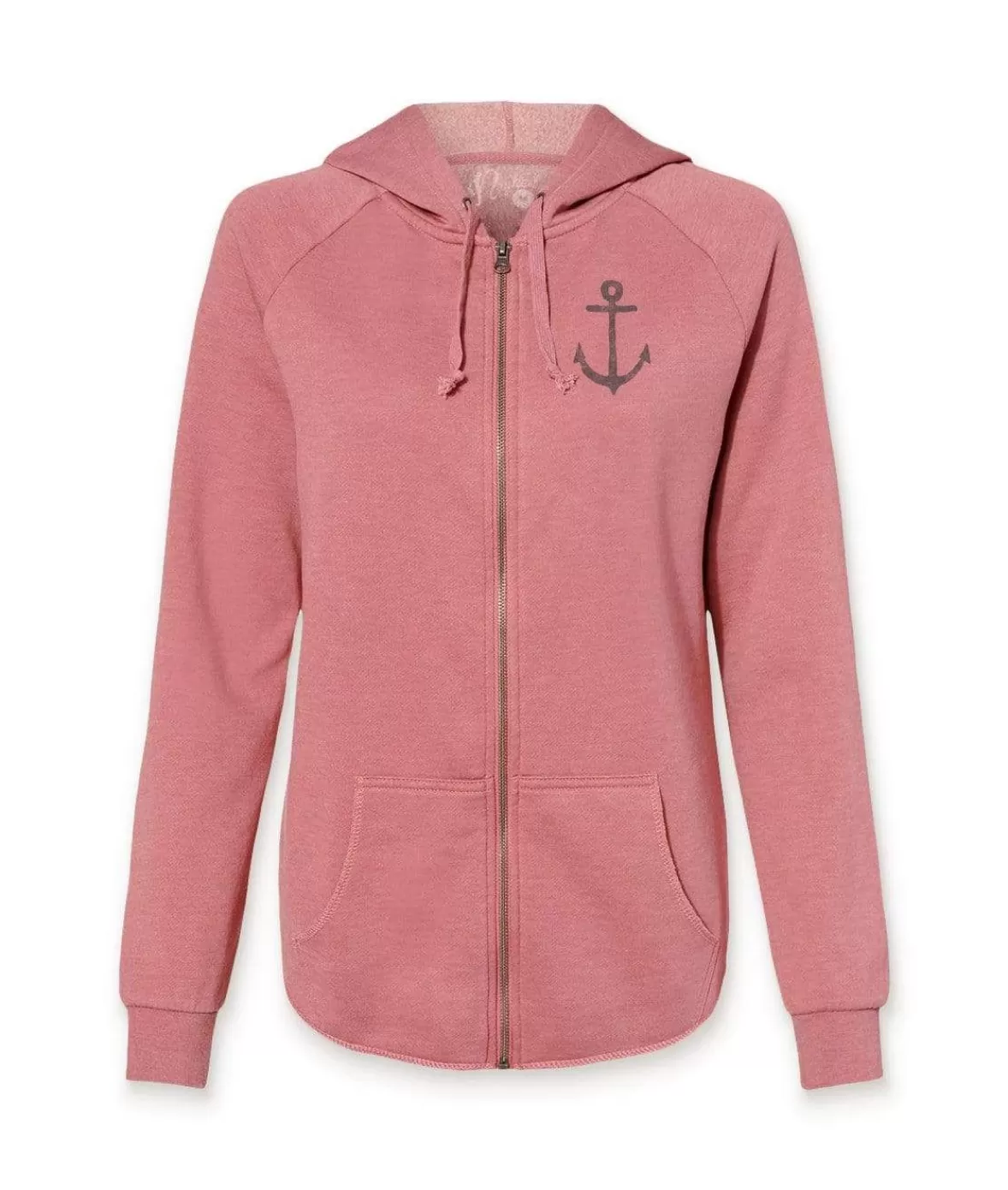Women'S Ridiculously Soft Graphic California Wave Wash Full Zip Hoodie | Sc Anchor | Nayked Apparel Sale