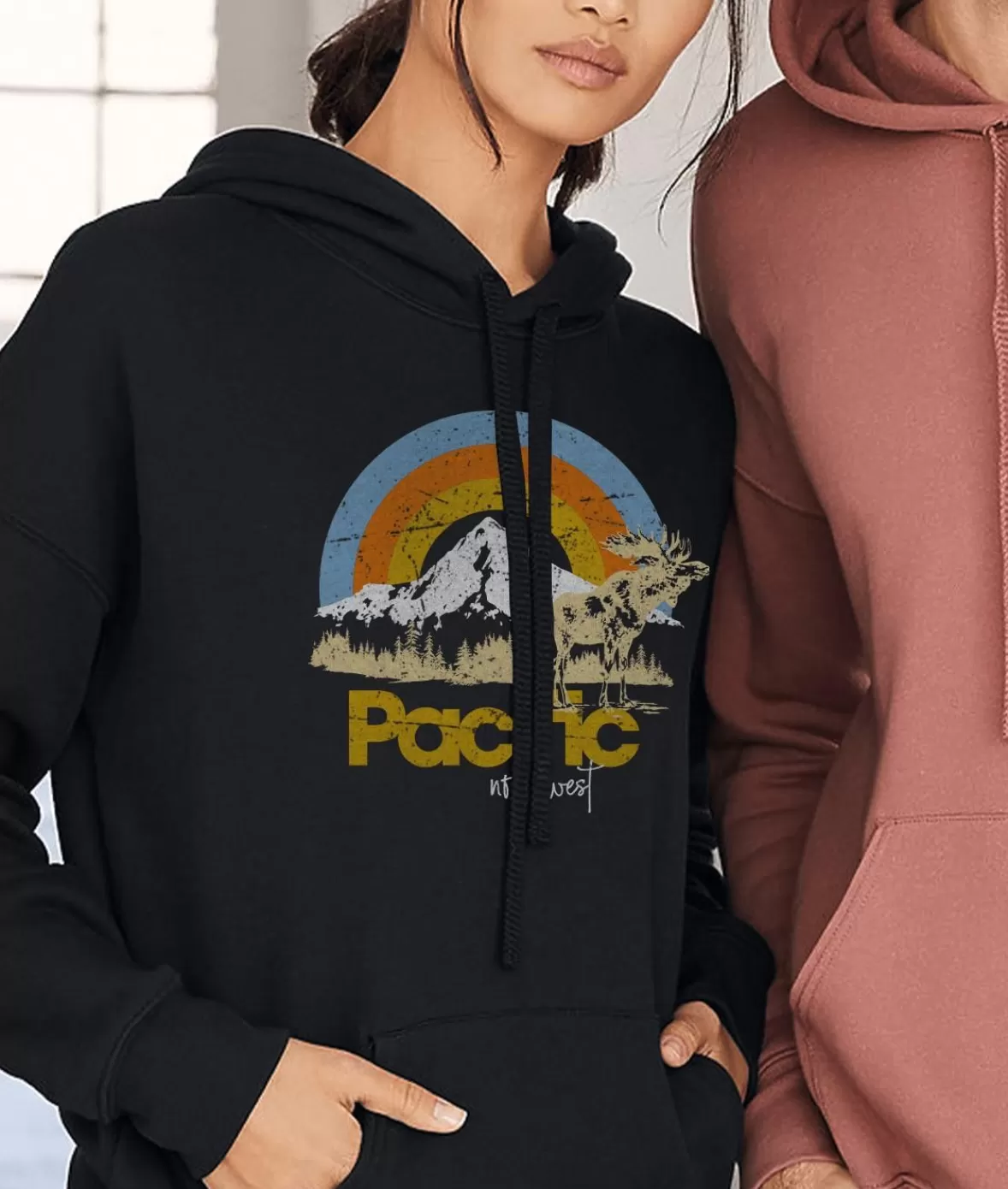 Women'S Ridiculously Soft Graphic Oversized Pullover Sweatshirt | Pacific Northwest | Nayked Apparel Cheap