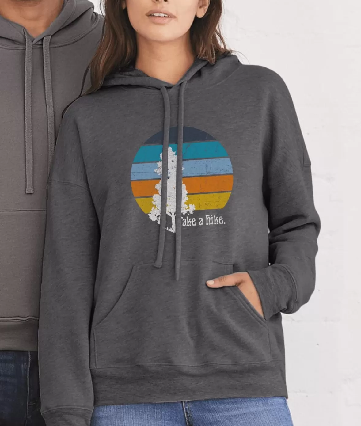 Women'S Ridiculously Soft Graphic Oversized Pullover Sweatshirt | Take A Hike | Nayked Apparel Sale