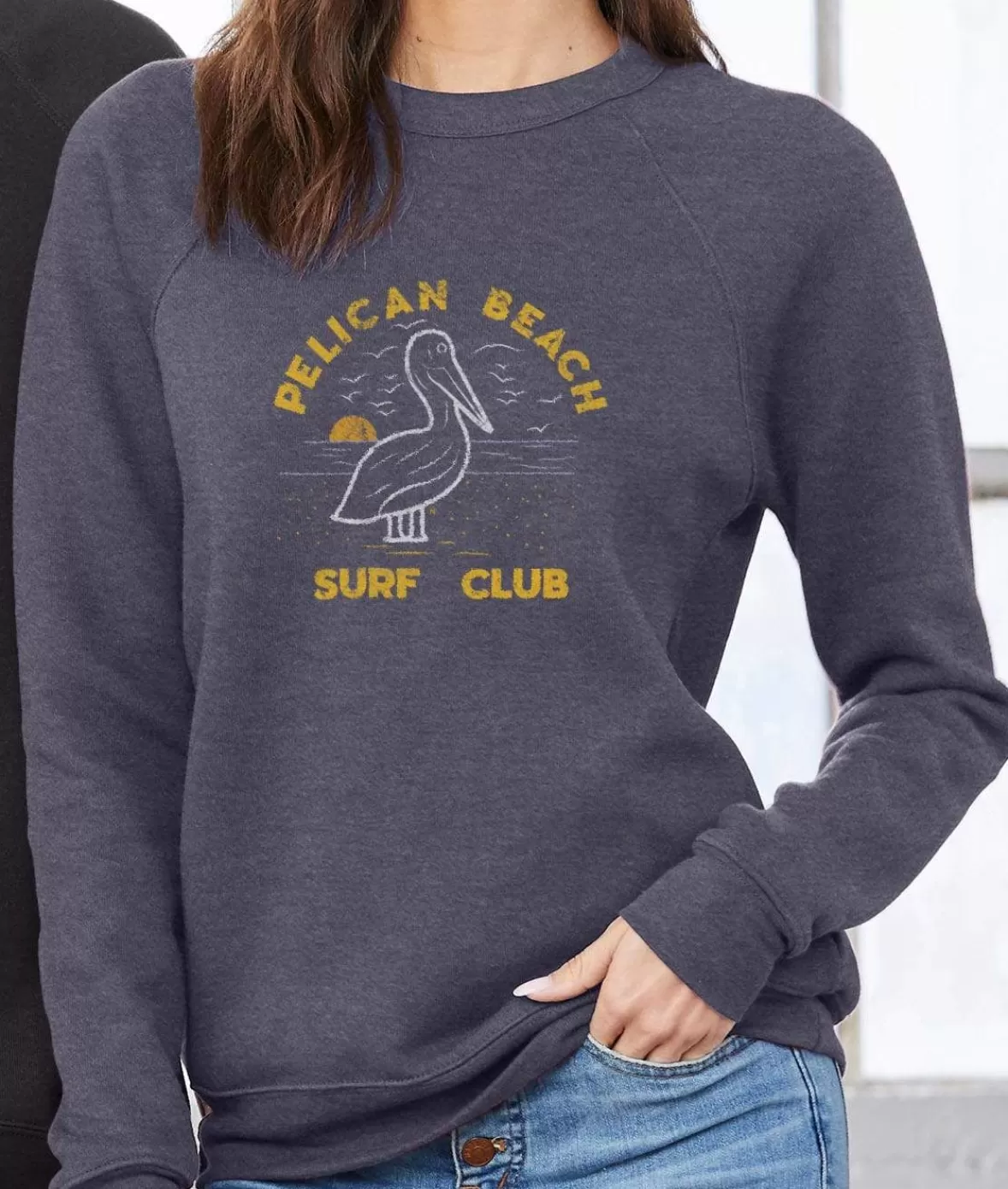 Women'S Ridiculously Soft Graphic Sweatshirt | Pelican Beach | Nayked Apparel Shop