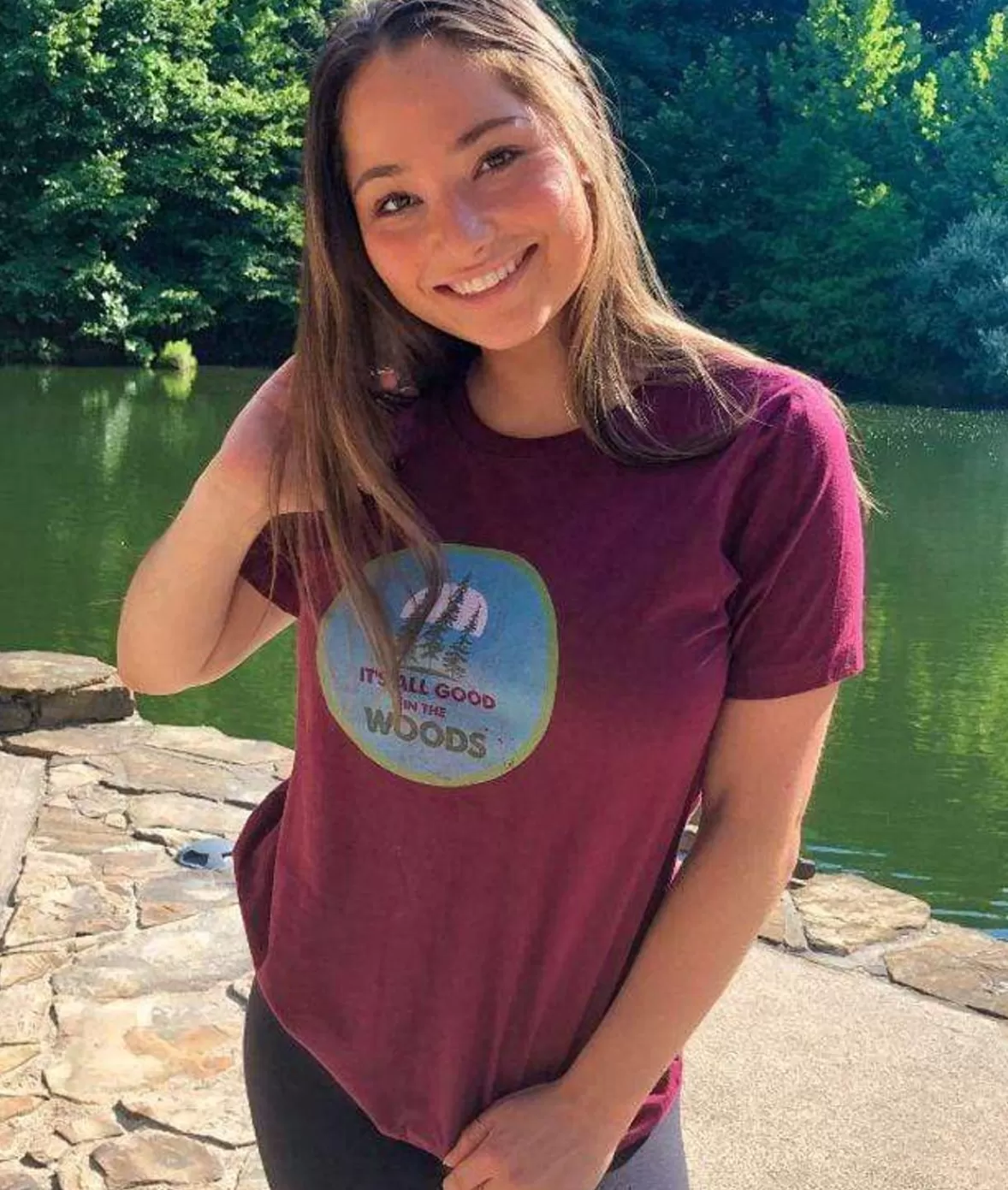 Women'S Ridiculously Soft Graphic Tee | All Good In The Woods | Nayked Apparel Best