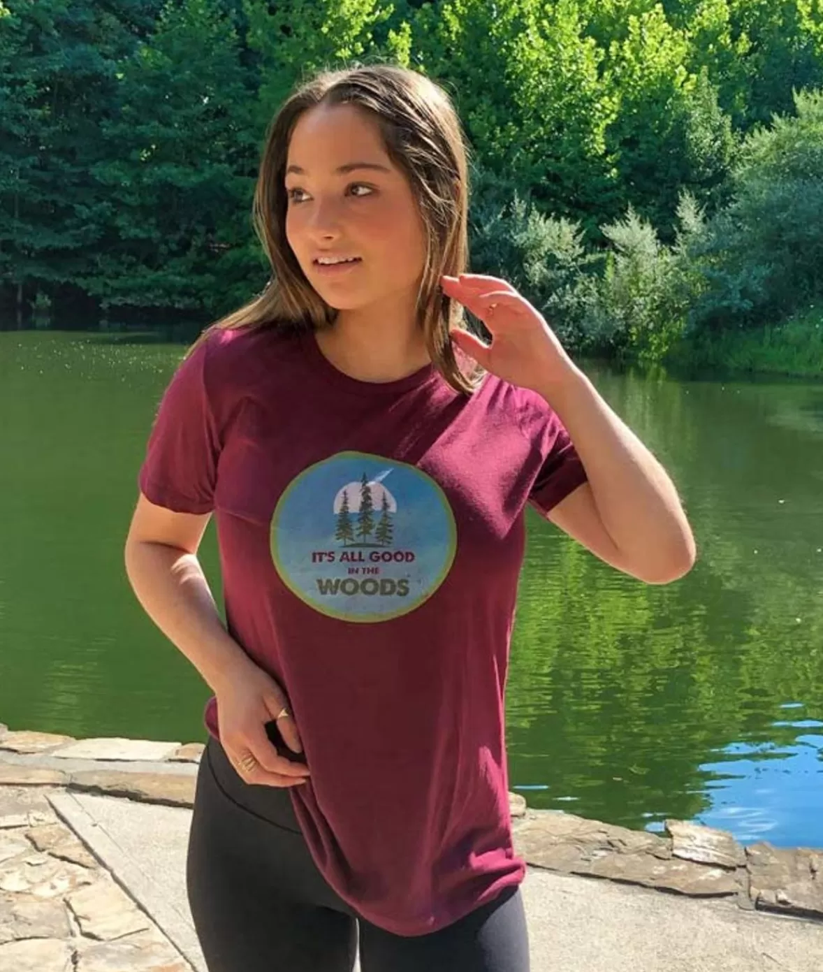Women'S Ridiculously Soft Graphic Tee | All Good In The Woods | Nayked Apparel Best