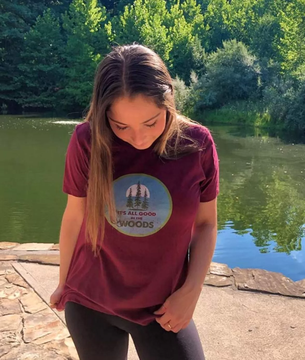 Women'S Ridiculously Soft Graphic Tee | All Good In The Woods | Nayked Apparel Flash Sale