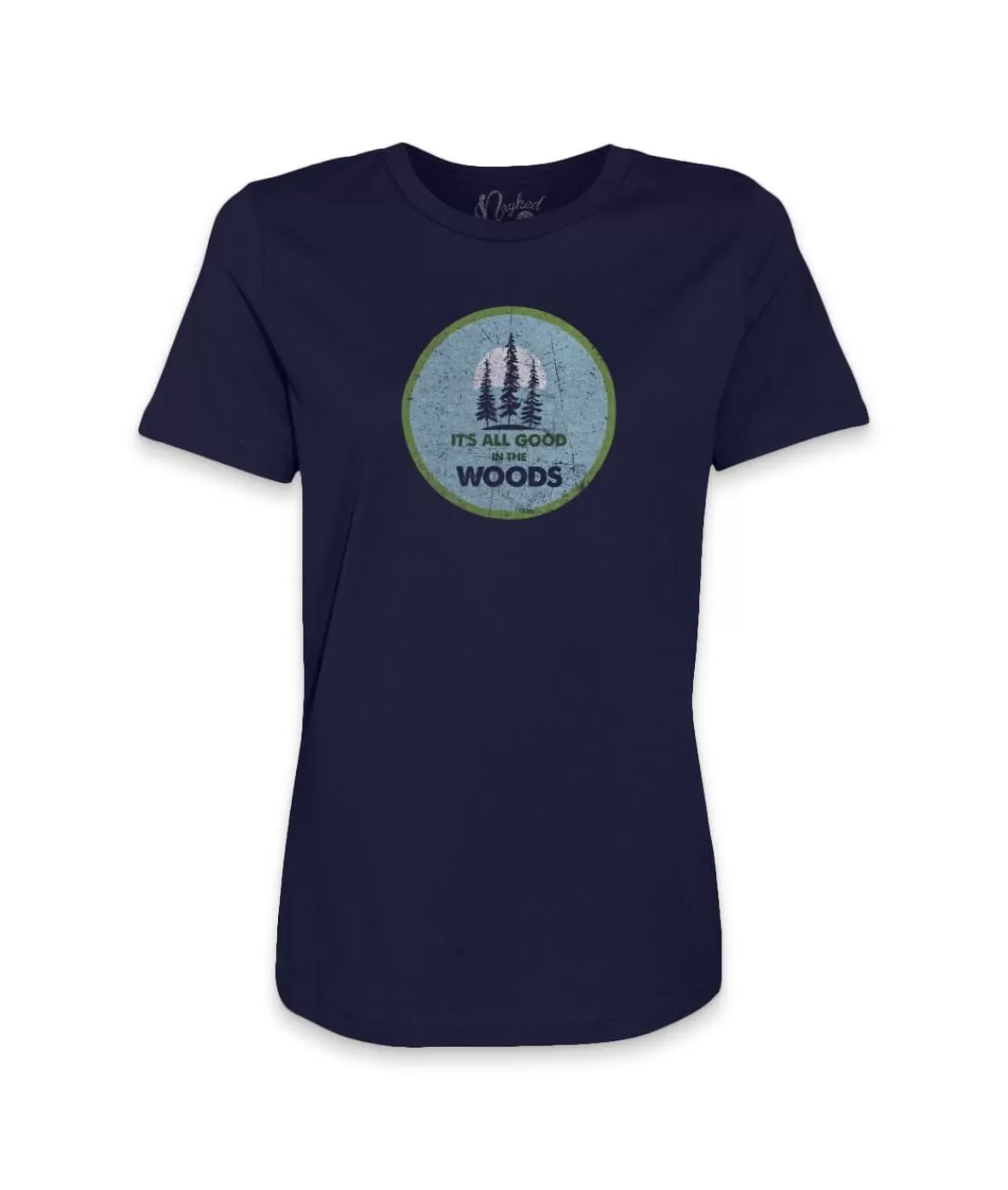 Women'S Ridiculously Soft Graphic Tee | All Good In The Woods | Nayked Apparel Best