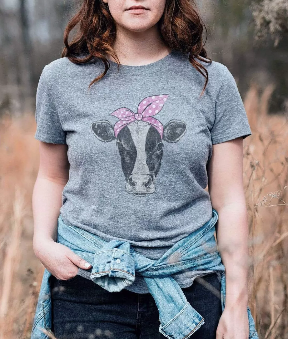 Women'S Ridiculously Soft Graphic Tee | Cow | Nayked Apparel Cheap