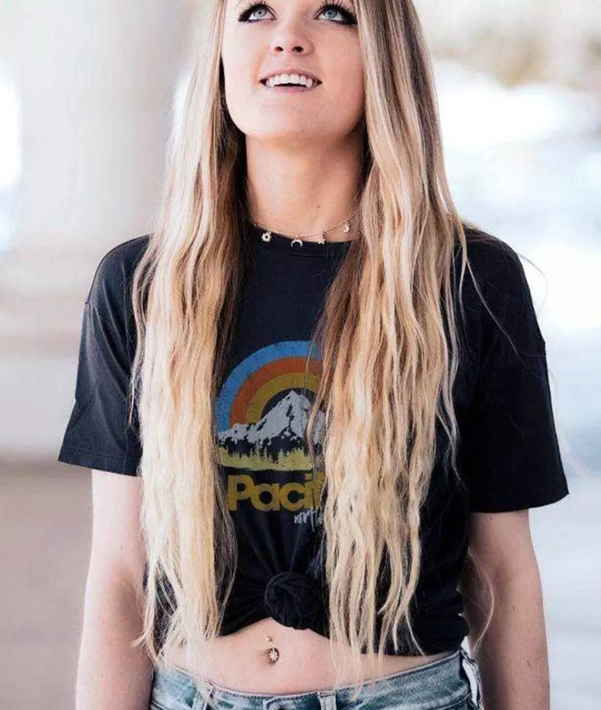 Women'S Ridiculously Soft Graphic Tee | Pacific Northwest | Nayked Apparel Clearance